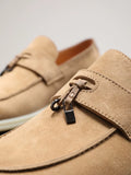 Genuine leather velvet moccasins