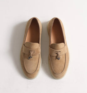 Genuine leather velvet moccasins