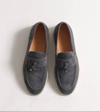 Genuine leather velvet moccasins