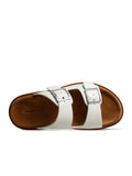 thick-soled leather slippers