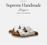 thick-soled leather slippers