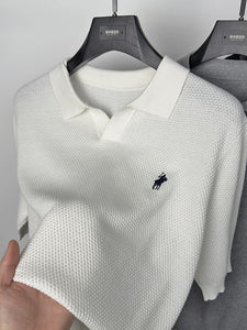 Seagull collar polo shirt