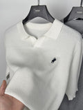 Seagull collar polo shirt