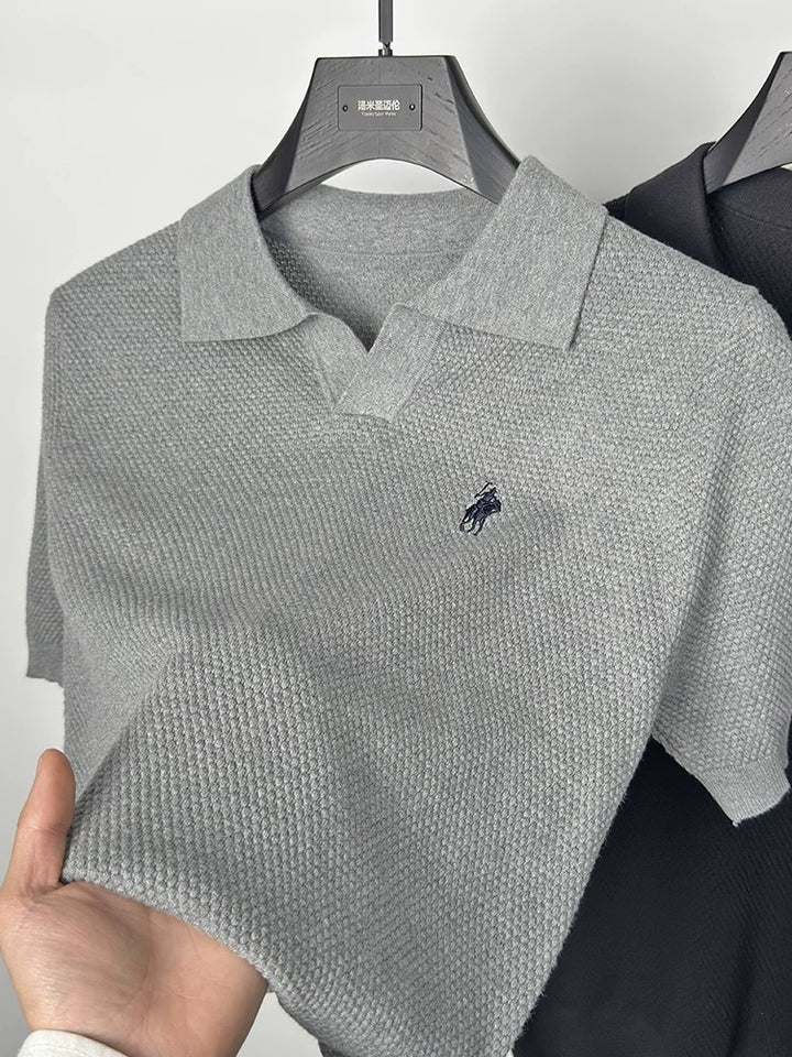 Seagull collar polo shirt