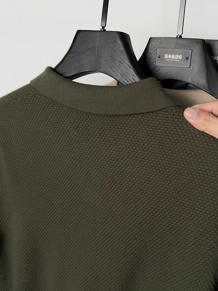 Seagull collar polo shirt
