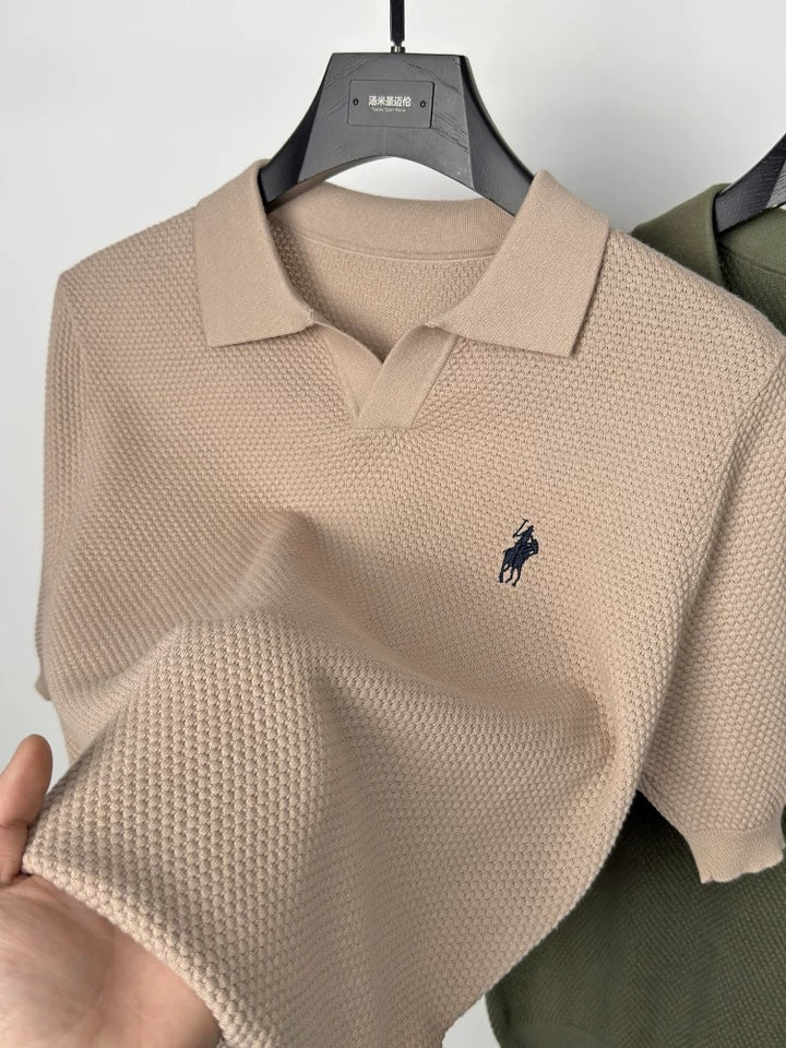 Seagull collar polo shirt