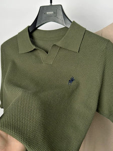 Seagull collar polo shirt