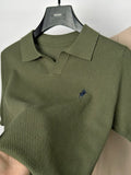 Seagull collar polo shirt