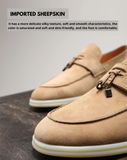 Genuine leather velvet moccasins