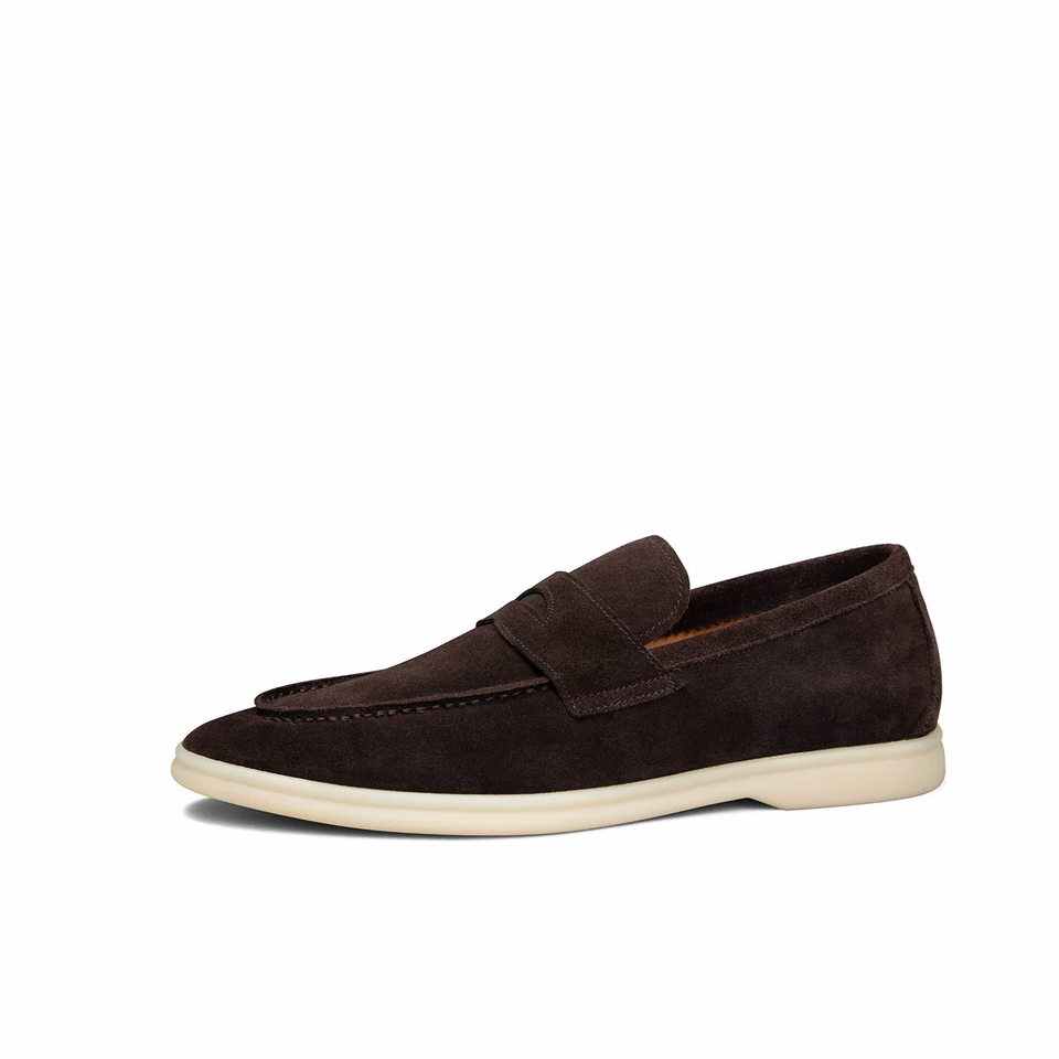 Genuine Leather Suede Loafers