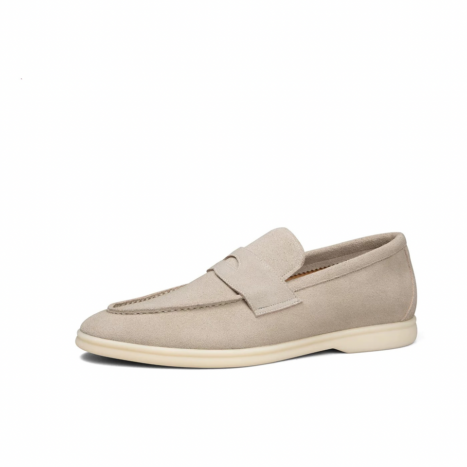 Genuine Leather Suede Loafers